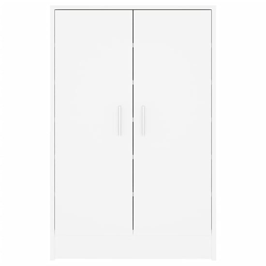 Seiji Wooden Shoe Storage Cabinet With 2 Doors In White_4