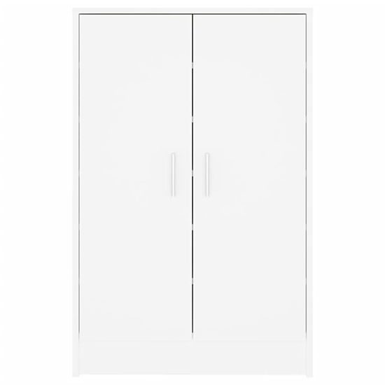 Seiji Wooden Shoe Storage Cabinet With 2 Doors In White