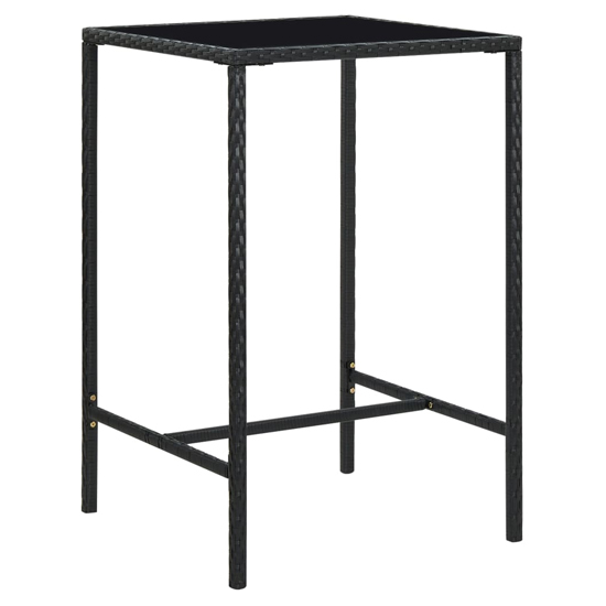 Selah Small Glass Top Bar Table With 2 Bar Chairs In Black_3