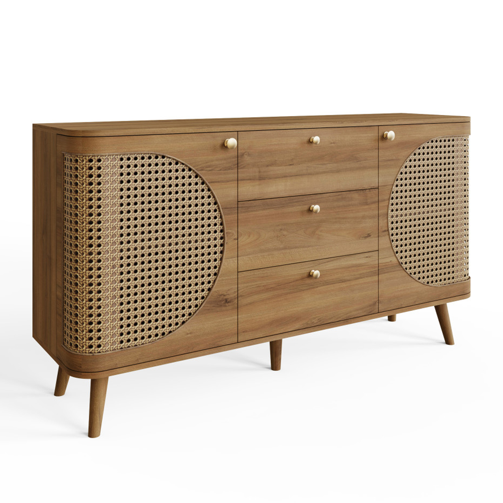 Selbourne Wooden Sideboard with 2 Doors in Oak