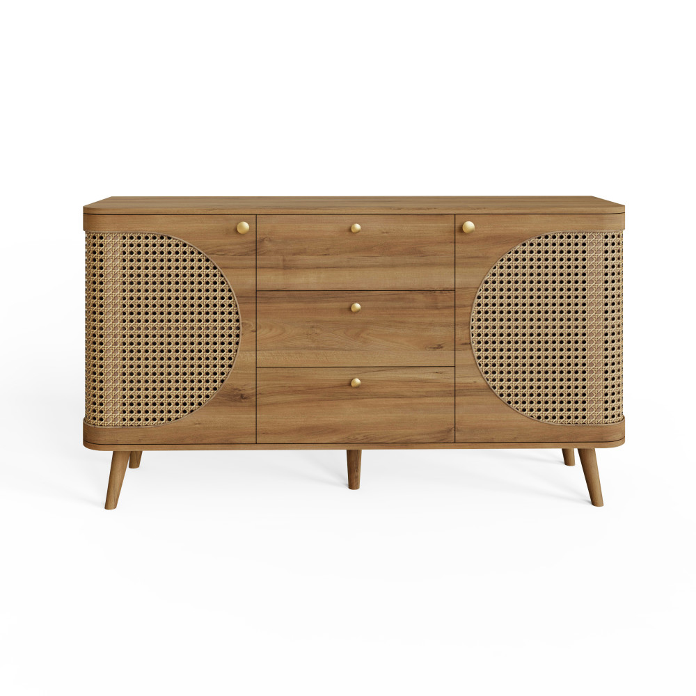 Selbourne Wooden Sideboard with 2 Doors in Oak