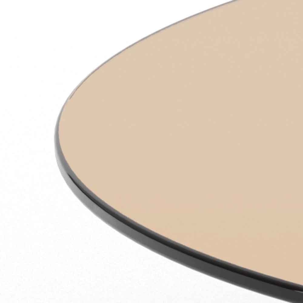 Selbyville Glass Round Coffee Table - Brown