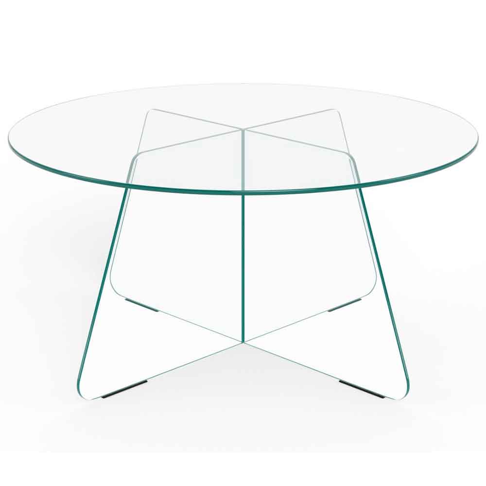 Selbyville Glass Round Coffee Table - Clear