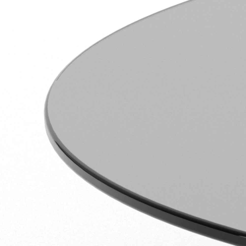 Selbyville Glass Round Coffee Table - Smoked