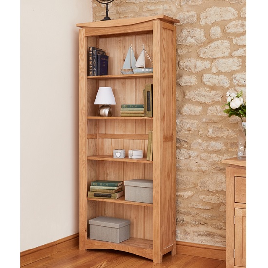 Read more about Seldon contemporary bookcase large in oak