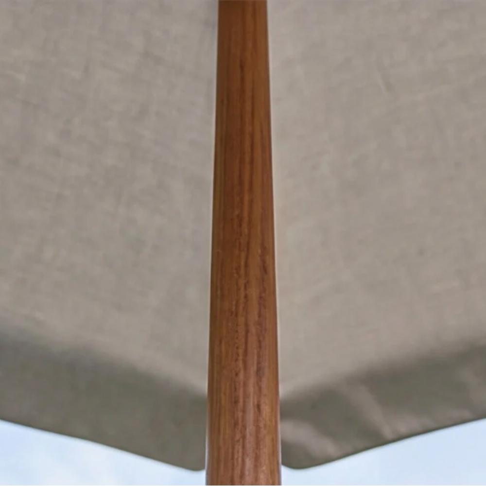 Selma Round Polyester Fabric 1.8m Decorative Parasol in Grey