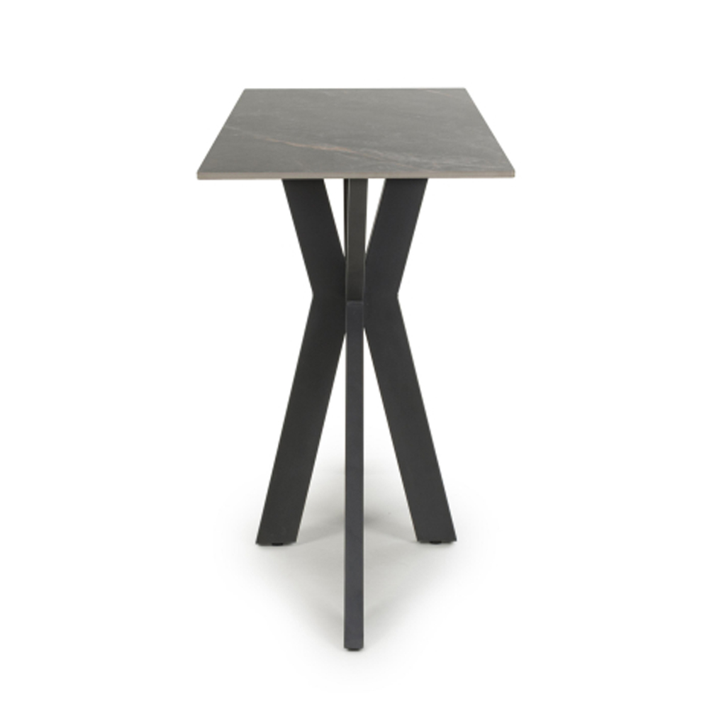 Sendai Ceramic Console Table in Grey