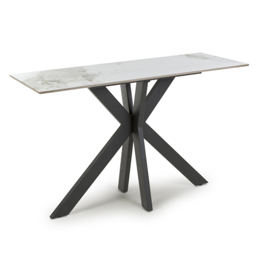 Sendai Ceramic Console Table in White