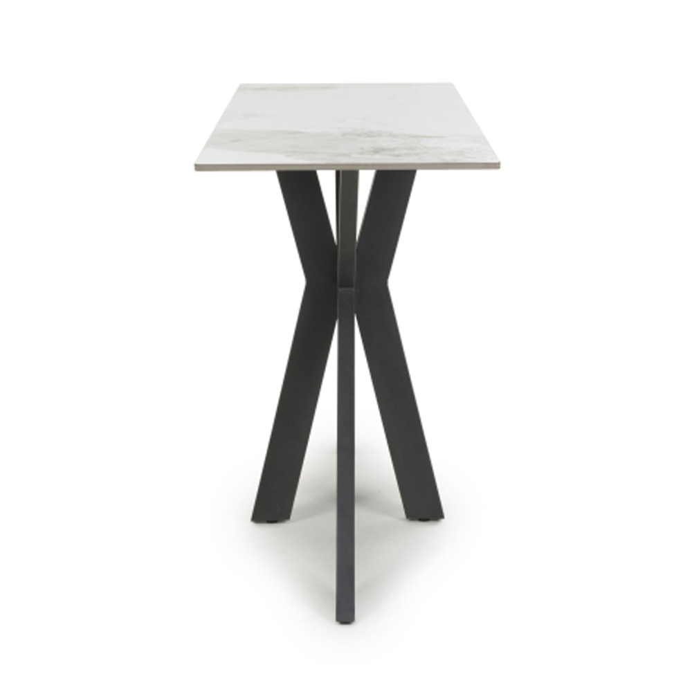 Sendai Ceramic Console Table in White