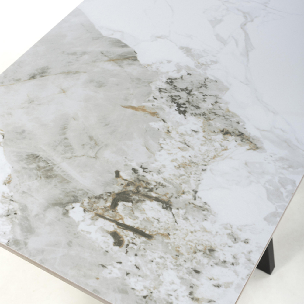 Sendai Ceramic Console Table in White