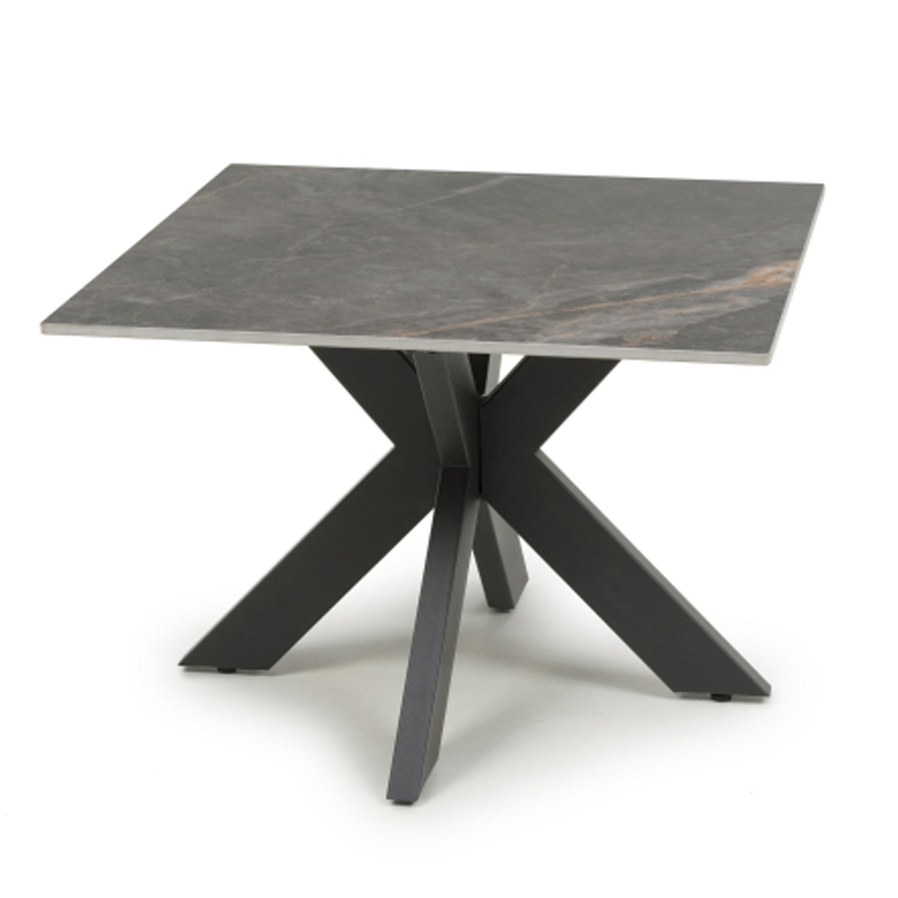 Sendai Ceramic End Table in Grey