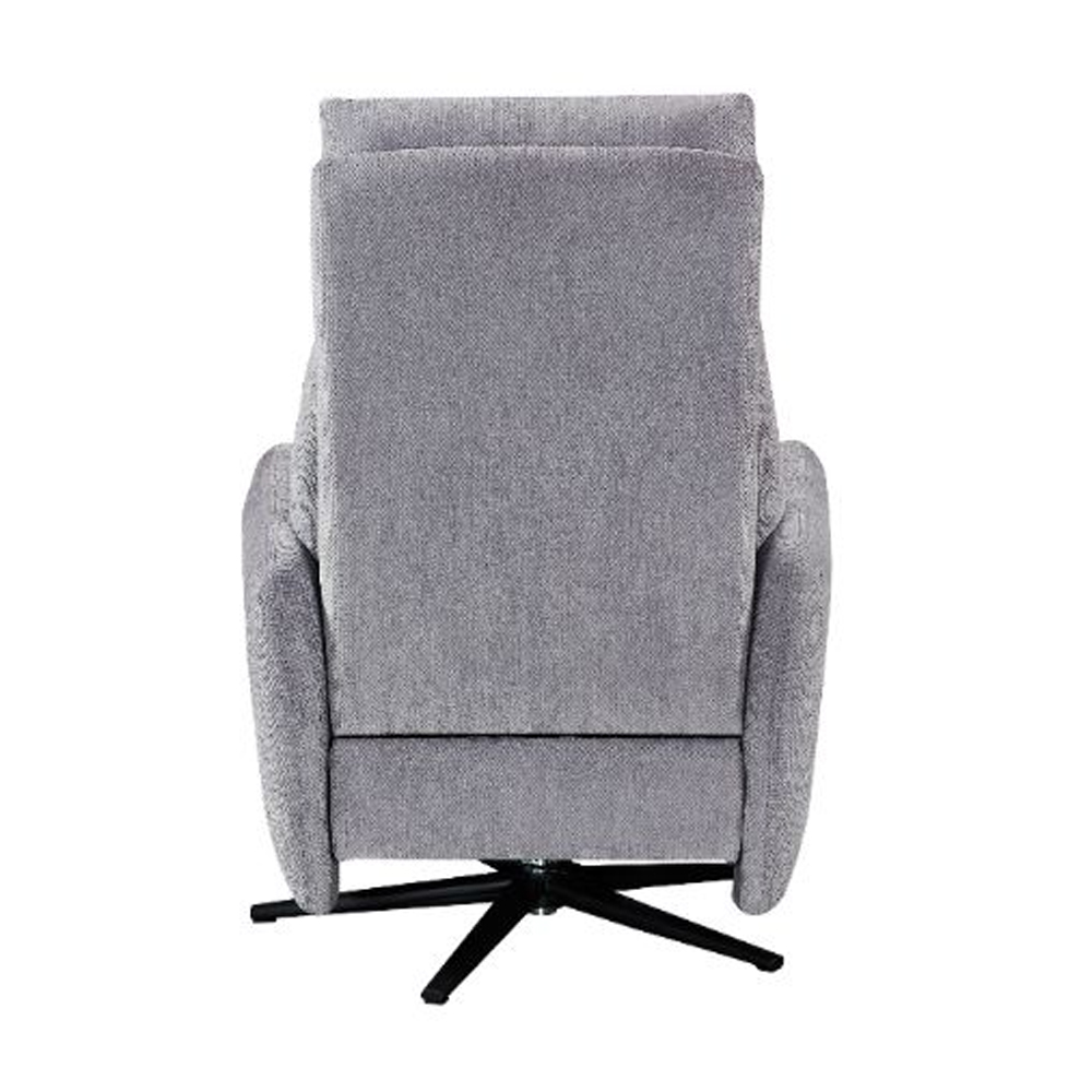 Seneca Fabric Electric Recliner Chair In Pewter