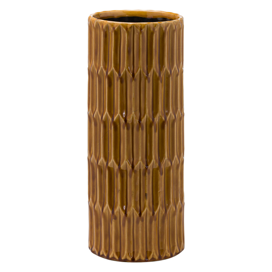 Senile Ceramic Lustre Umbrella Stand In Mustard_2