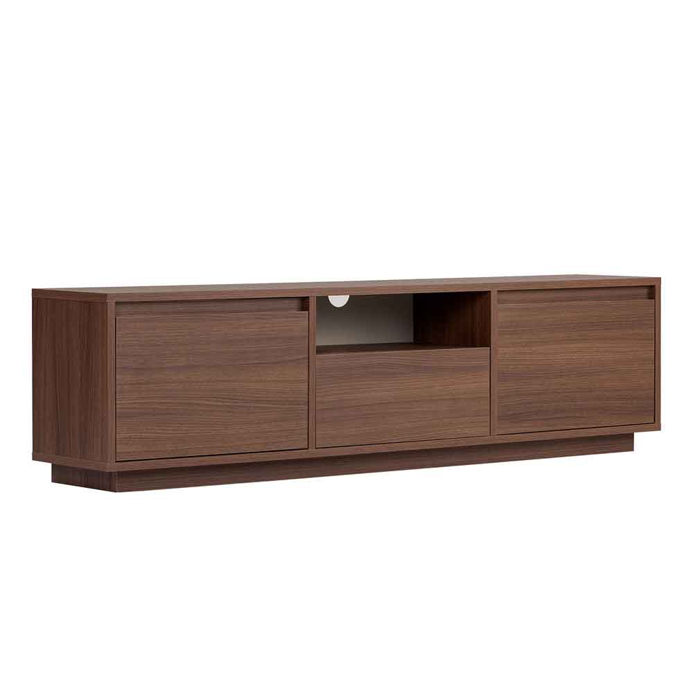Sentinel Wooden TV Stand with 3 Doors in Milano Walnut