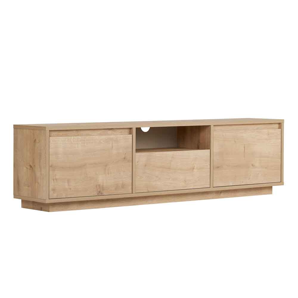 Sentinel Wooden TV Stand with 3 Doors in Sapphire Oak