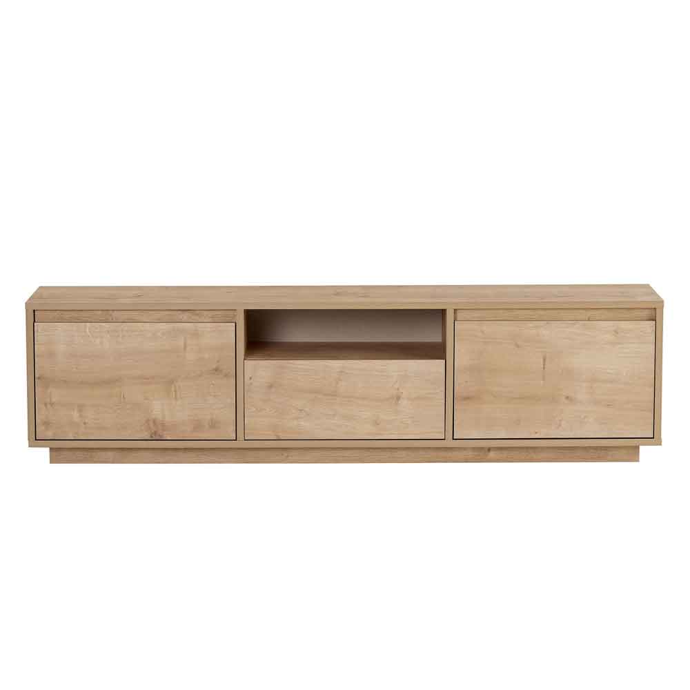Sentinel Wooden TV Stand with 3 Doors in Sapphire Oak