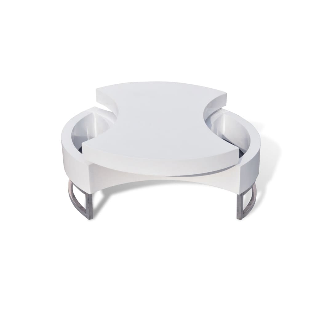 Seok High Gloss Adjustable Shape Coffee Table In White_3
