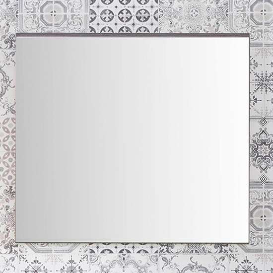 Product photograph of Seon Wall Bathroom Mirror In Smoky Silver from Furniture in Fashion