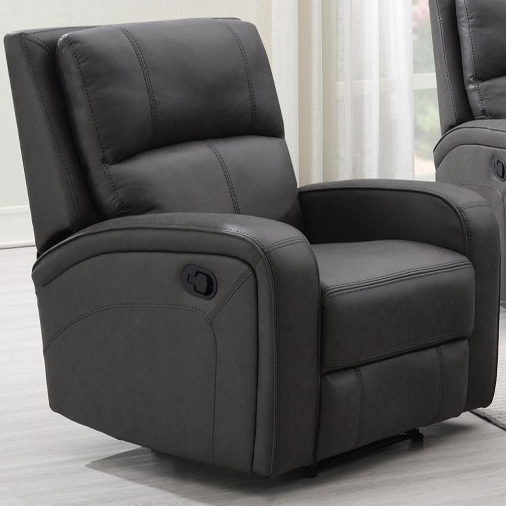Seoul Fabric Recliner 3+1+1 Seater Sofa Set In Grey