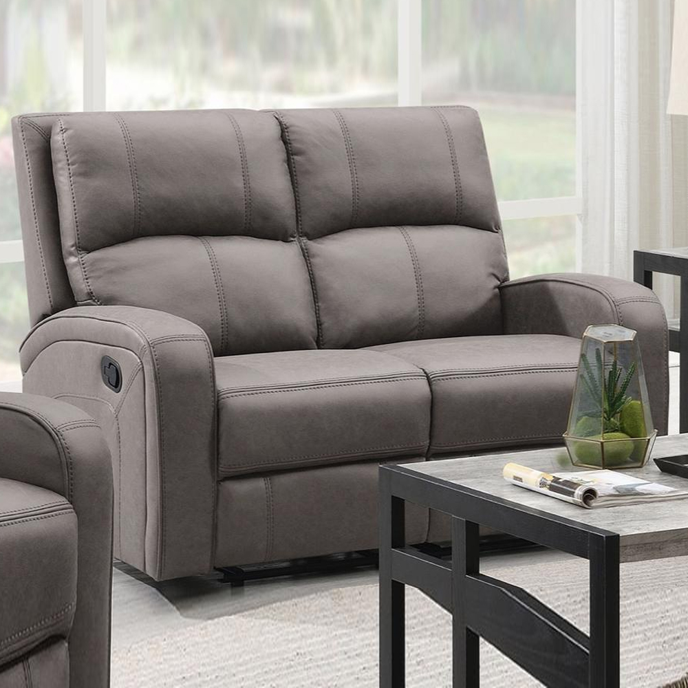 Seoul Fabric Recliner 3+2 Seater Sofa Set In Taupe