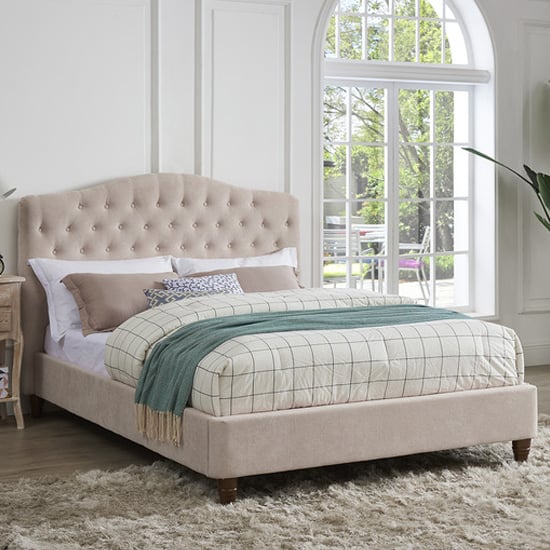 Read more about Serena fabric king size bed in pink