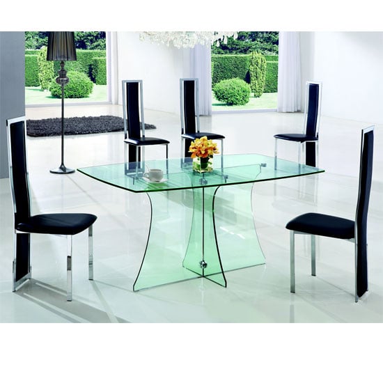 serene clr glass dining 601 - Furniture For All Occasions