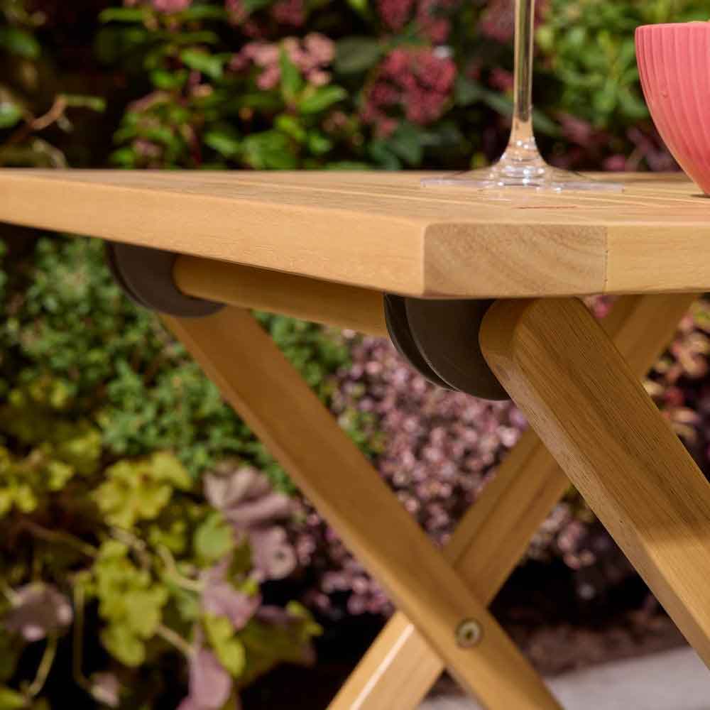 Cultivate Square Folding Side Table in Natural