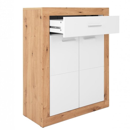 Serpens Shoe Storage Cabinet In Artisan Oak And White_5