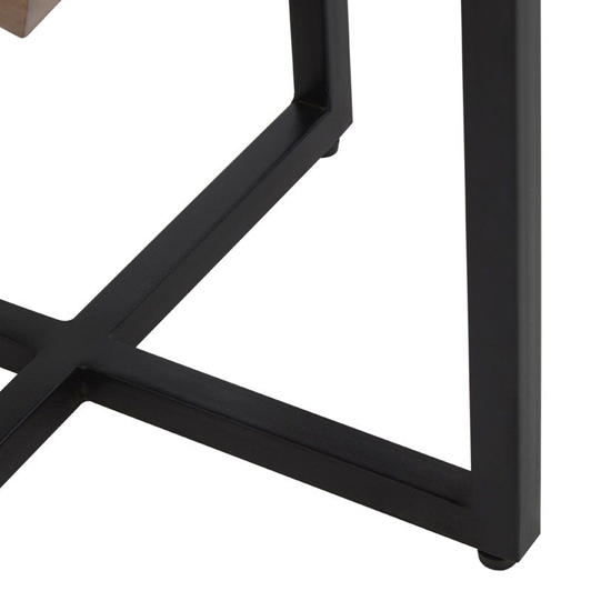 Serra Pyramid Shape Acacia Wood Side Table In Acacia_4