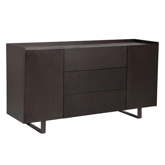 Seta Wooden Sideboard With Stone Top In Espresso