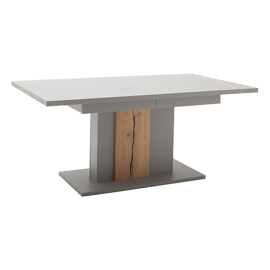 Setif Extending Wooden Dining Table In Arctic Grey_4