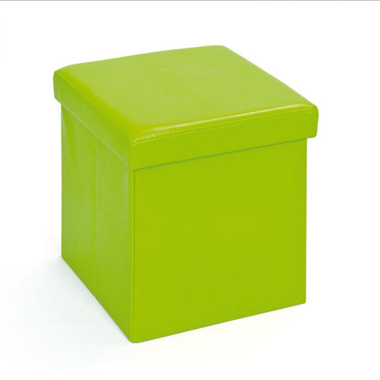 Setti Fabric Small Foldable Storage Box In Green