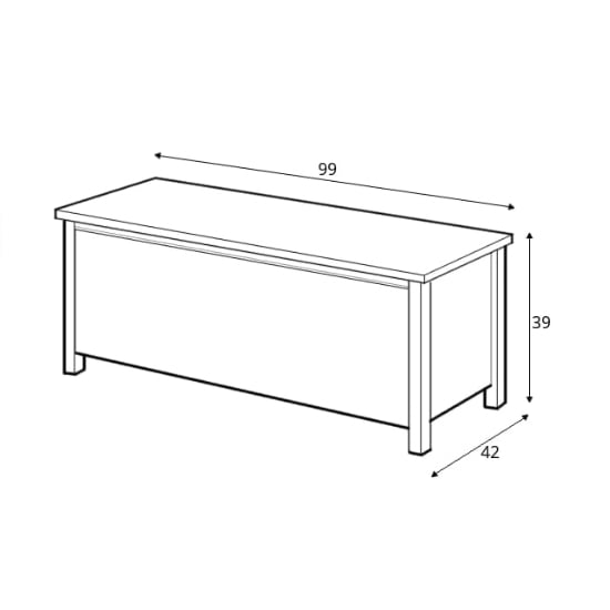 Sevilla Kids Wooden Toy Box In Matt White