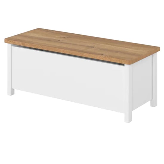 Product photograph of Sevilla Kids Wooden Toy Box In Matt White from Furniture in Fashion