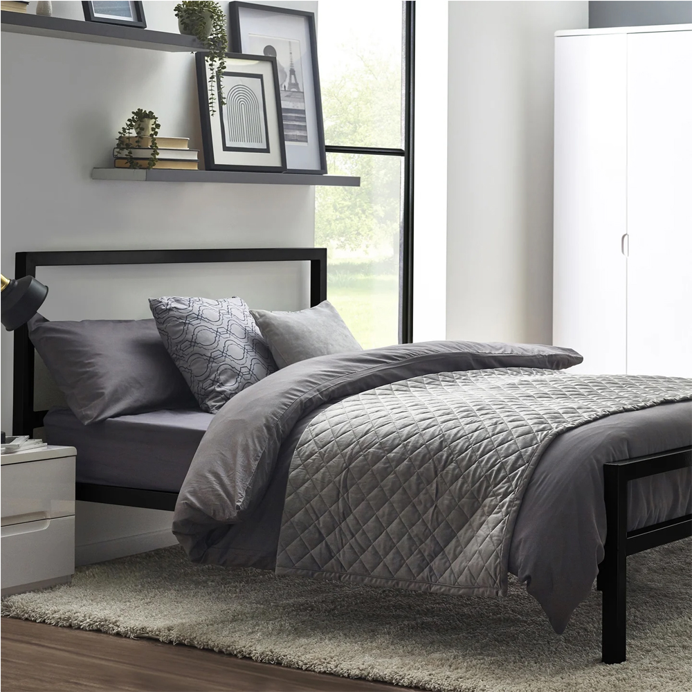 Sevilla Metal Single Bed - Black