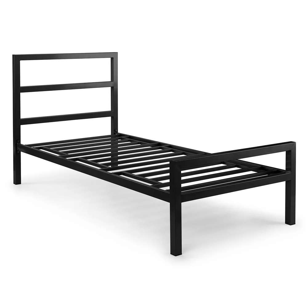 Sevilla Metal Single Bed - Black