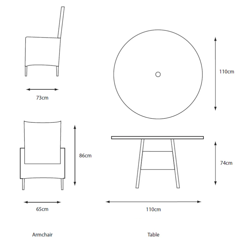 Sewanee Garden Ceramic Glass Top Dining Set with Deluxe 2.5m Parasol in Sand