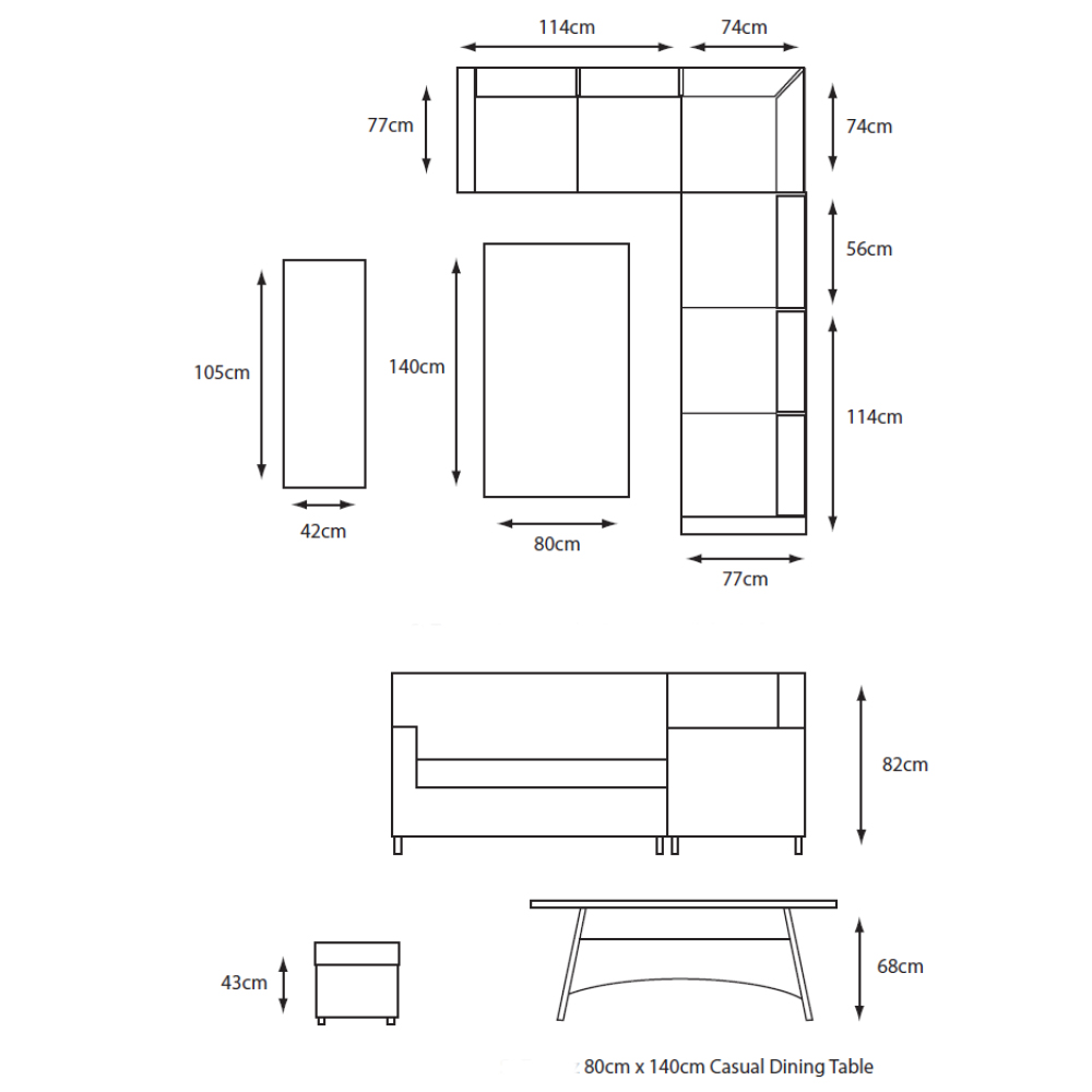 Sewanee Rattan Garden Rectangular Dining Set In Stone