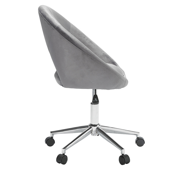 Swinton Velvet Home And Office Chair Grey_3