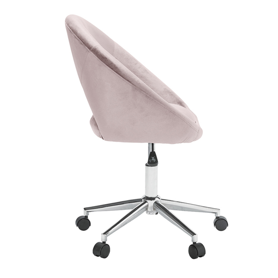 Swinton Velvet Home And Office Chair Pink_3