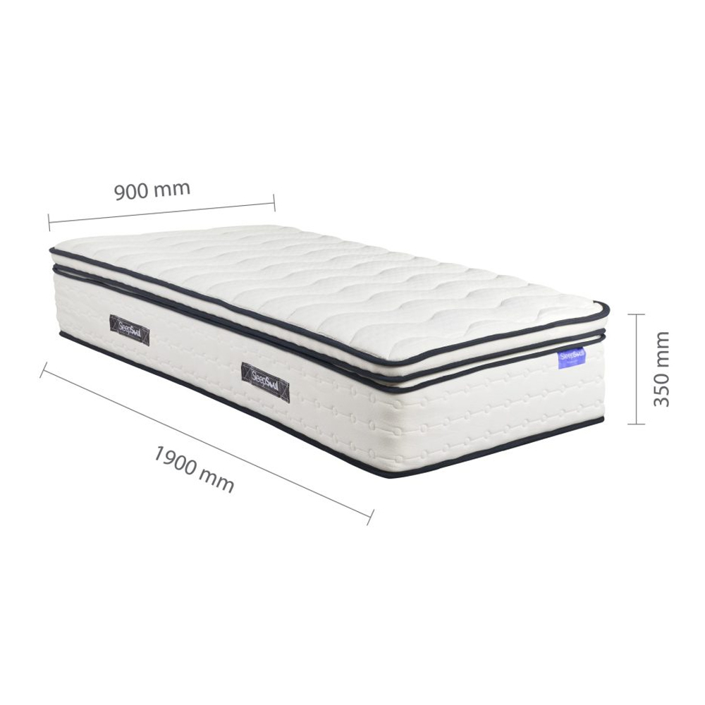 Seymour Fabric Single Mattress In White