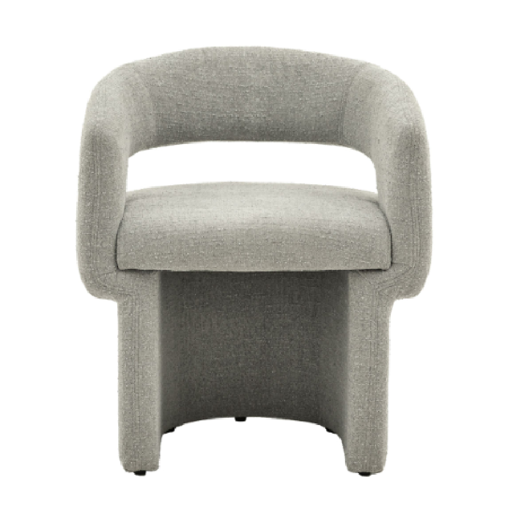 Shafter Grey Fabric Dining Chairs In Pair