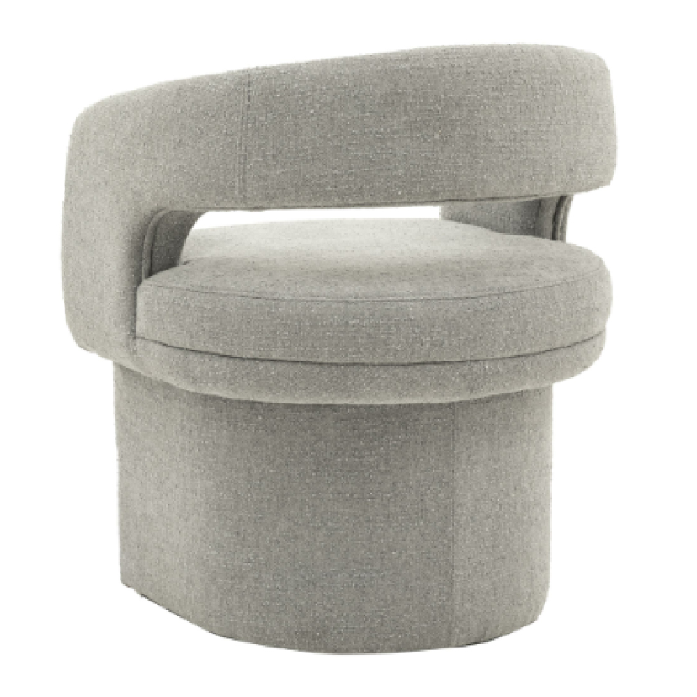 Shafter Grey Fabric Dining Chairs In Pair