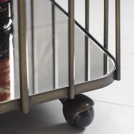 Shamokin Glass Shelves Drinks Trolley In Bronze_3