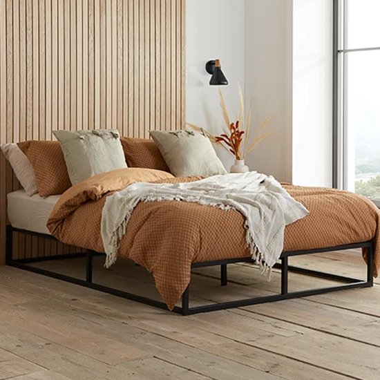 Read more about Shao metal platform single bed in black