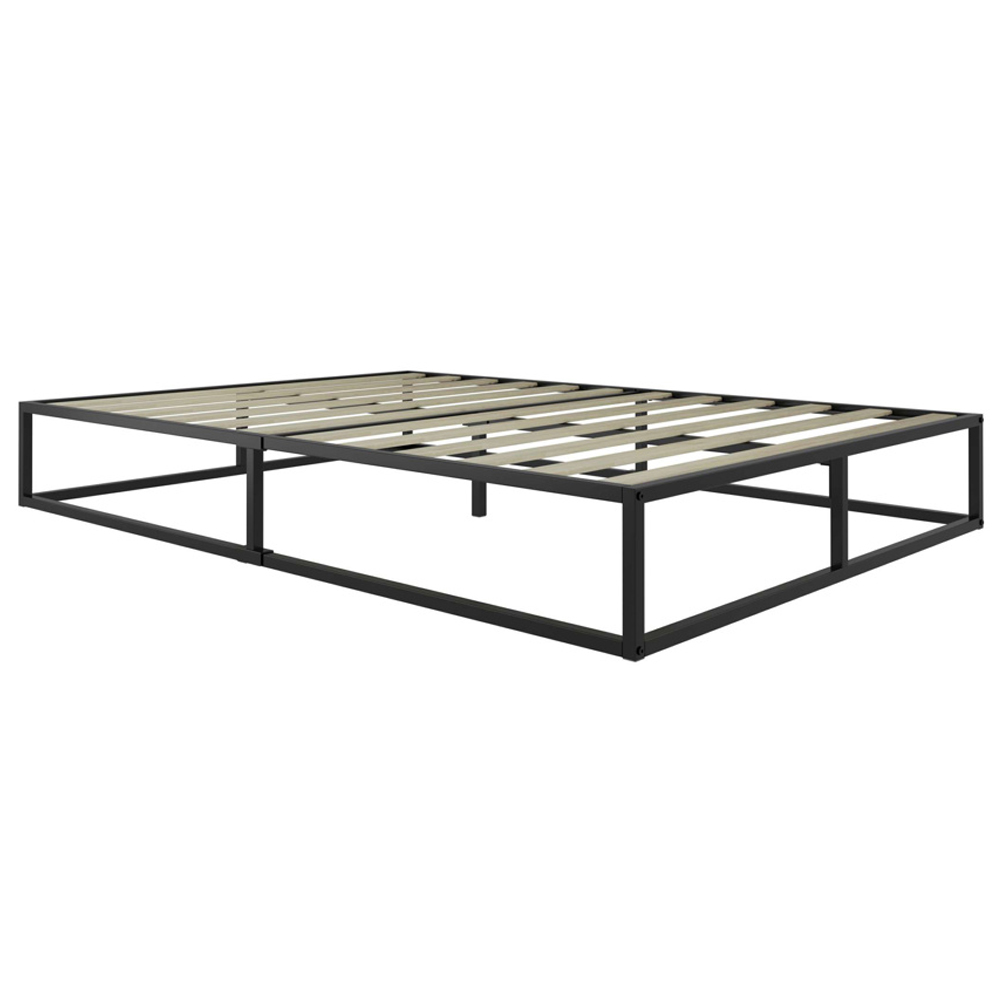 Shao Metal Small Double Bed In Black