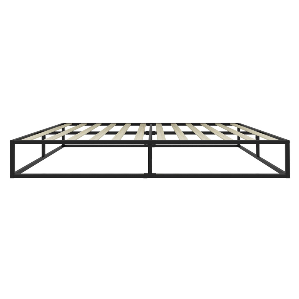 Shao Metal Small Double Bed In Black
