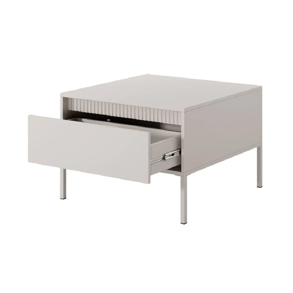 Shawnee Wooden Coffee Table With 1 Drawer In Beige