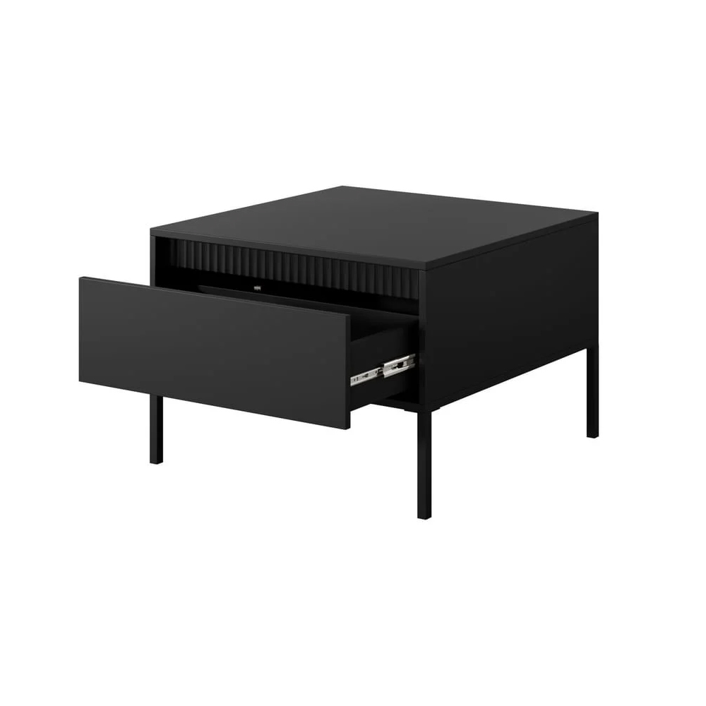 Shawnee Wooden Coffee Table With 1 Drawer In Black