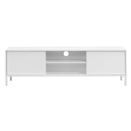 Sheffield High Gloss Large 2 Doors TV Stand In White